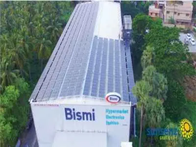 Bismi Hypremarket, Muvattupuzha. Solar in Ernakulam Kerala. Solar in Kerala